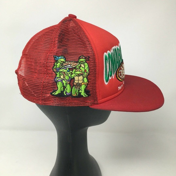 TMNT Cowabunga Pizza Trucker Hat A-Frame Snapback Medium-Large - Picture 2 of 6